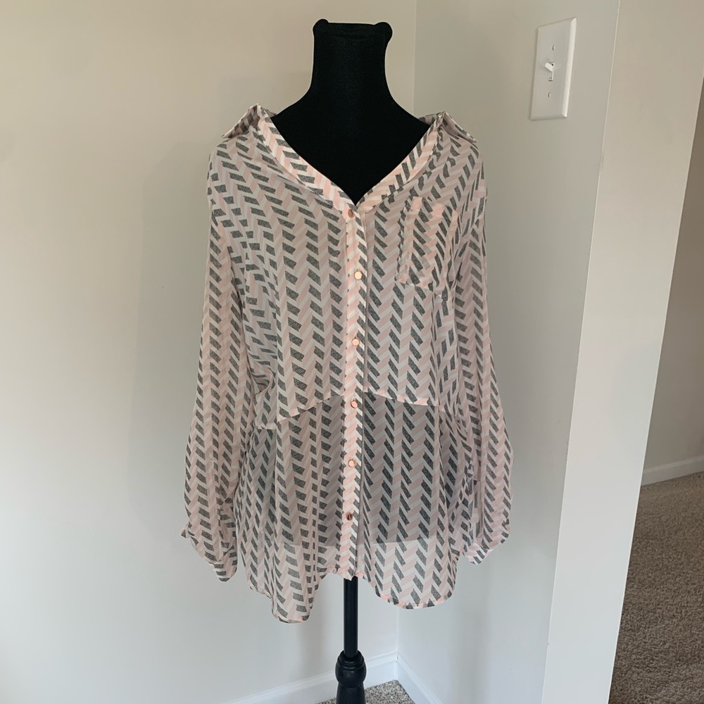 Light weight button up tunic.